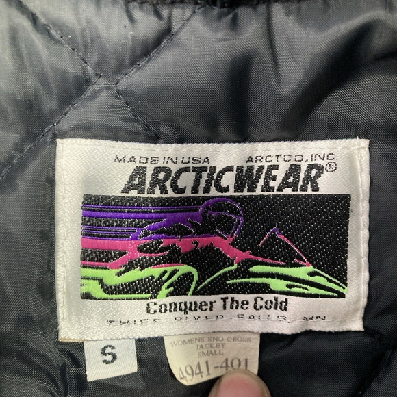 Arctic Cat Women’s Size Small S Arcticwear snowmobile Winter jacket Coat Vtg! - Picture 10 of 16